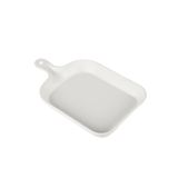 Globy Kulplu Sunum Tabak Beyaz 30×20×4 cm