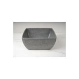 Globy Melamin Açık Büfe Granit Kase Koyu Gri 25.5*25.5*11.5cm;
