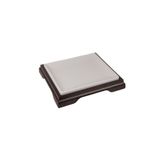 Globy Melamin Altlıklı Beyaz Sunum Tabağı 31×28×7 cm