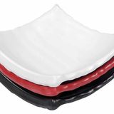 Globy Melamin Beyaz 14x14 cm 6'lı Mini Kare Sos Tabak