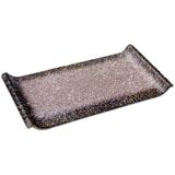 Globy Melamin Granit Mat Açık Büfe Sunum Tabağı 30,6x17,2x3,2 cm
