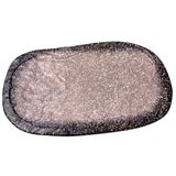 Globy Melamin Granit Mat Açık Büfe Sunum Tabağı Dikdörtgen – 35,6×22,5×2 cm