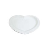 Globy Melamin Kalp Sunum Tabağı Beyaz 30 Cm