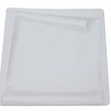 Globy Melamin Kare Sunum Tabağı Beyaz 37x37 cm