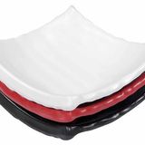 Globy Melamin Kırmızı 14x14 cm 6'lı Mini Kare Sos Tabak