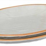 Globy Melamin Oval Sunum Tabağı Orange 39x27,5x4,3 cm