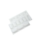 Globy Mousse 3D Silikon Profesyonel Oval Dikdörtgen 8'li Kek Tatlı Kalıbı