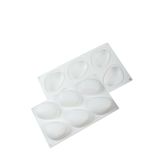Globy Mousse 3D Silikon Profesyonel Taş Şeklinde 6'lı Kek Tatlı Kalıbı