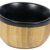 Globy Porselen İçli Bambu Kase Siyah 8,5 cm