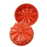 Globy Silikon Kenarlı Çiçekli Yuvarlak Kek Kalıbı 26 cm