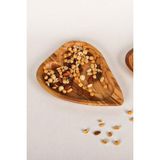 Globy Zeytin Ağacı Kalp Servis Sunum Tabağı 25x18 cm - 1 Adet