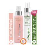gloceans feel the glow Keratin Kolajen Saç Bakım Sütü ve Biberiye Suyu Toniği Avantaj Seti
