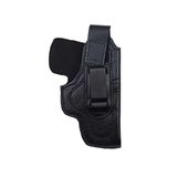 Glock 43 İçin Uyumlu Çorap Tipi Deri İç Kılıf Metal Maşalı Siyah