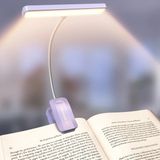 Glocusent 26 LED Kitap Okuma Işığı - 90 Saat Pil Ömrü, 5 Renk Sıcaklığı, Şarjlı - Mor
