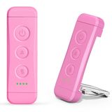 Glocusent USB Şarj Edilebilir Kitap Işığı, Kitapta Göz Bakımı Okuma Işığı Klipsi, 3 Renk ve 5 Parlaklık Kısılabilir, Taşınabilir ve Esnek, 80 saate kadar Uzun Ömürlü (pembe)