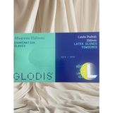 GLODIS Lateks Pudralı Muayene Eldiveni, Large Beden | Tek Kullanımlık, Medikal Kullanım, Pudralı İç Yüzey, Esnek Lateks, Büyük Boy