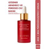 Glone AHA-BHA Pürüzsüzleştirici Serum | Gözenek Arındırıcı ve Peeling Etkili Bakım | Glikolik Asit & Hyaluronik Asit | 30 ml