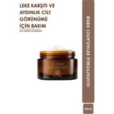 Glone Glutatyonlu Beyazlatıcı Krem | Leke Karşıtı ve Aydınlatıcı Cilt Bakımı | Alfa Arbutin & Niasinamid | 50 ml