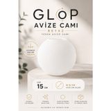 Glop Cam Beyaz Aydınlatma Glop Avize Camı Beyaz Top Cam Beyaz 15 Cm Beyaz Glop Fanus Yedek Parça