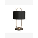Glora Mermer Desenli Rose Gold Abajur
