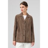 Gloria Kadın Vizon Oversize Süet Deri Ceket 25WGD560010 - M