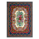 Gloria Td733 Multi Karabağ Desen Dokuma Saçaklı Kilim, Multi, 180 x 280