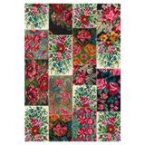 Gloria Td76602 Multi Karabağ Patchwork Desen Dokuma Saçaklı Kilim, Multi, 100 x 300