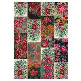 Gloria Td76602 Multi Karabağ Patchwork Desen Dokuma Saçaklı Kilim, Multi, 180 x 280