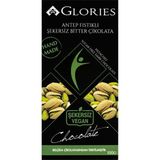 Glories Antep Fıstık Şekersiz Bitter ÇIKOLATA100 G - 7 Adet