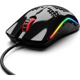 Glorious Model D Kablolu Parlak Siyah Orta/Küçük El RGB Oyuncu Mouse GD-GBLACK