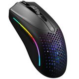 Glorious Model O 2 Mini Kablosuz Siyah Oyuncu Faresi: 57 gram, 210 Saate Kadar Pil Ömrü, Çifte Kablosuz 2.4 GHz ve Bluetooth 5.2, 26K Optik Sensör, 80 Milyon Tıklama, 6 Programlanabilir Düğme,