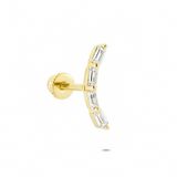 Glorria Baget Helix 14 Ayar Altın Piercing