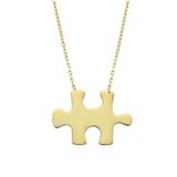 Glorria CM0203 Altın Puzzle Kolye