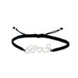 Glorria DT0403 Gümüş İpli Harf Bileklik