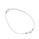Glorria DT0543 Gümüş Yaprak Halhal