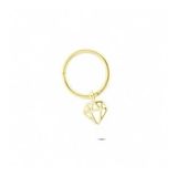 Glorria Elmas Halka 14 Ayar Altın Piercing