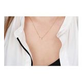 Glorria Gümüş 3 Boyutlu Minimalist B Harfi Kolye
