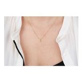 Glorria Gümüş 3 Boyutlu Minimalist C Harfi Kolye