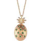 Glorria Gümüş Ananas Kolye