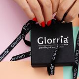 Glorria Gümüş Baget Taşlı Yuvarlak Kolye