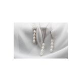 Glorria Gümüş Kolye Ve Küpe İnci Set