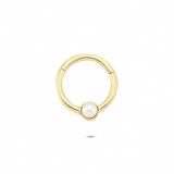 Glorria İnci Halka 14 Ayar Altın Piercing