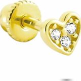 Glorria Kalp Helix 14 Ayar Altın Piercing