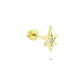 Glorria Kutup Yıldızı Helix 14 Ayar Altın Piercing