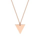 Glorria SV0044 Rose Altın Üçgen Kolye