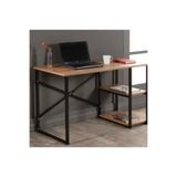 GLOSSTHİNG GLOSTHİNG Metal Çalışma Masası Laptop Bilgisayar Masası 2 Raflı Ofis Çalışma Masası