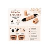 Glosy Co. DAMGA KALEM Suya Dayanıklı Çift Taraflı Eyeliner - Sağ Ve Sol Göz Uyumlu -SİYAH- (Bilgiler Açıklama Kısmında)