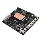 Glovary Nas Anakart Çift Çekirdekli İ3-1115G4, Mini Itx Anakart, 4 X İ226v 2.5Gbe Lan, Barebone, Ddr4, Destek 6 X Sata3.0 6Gbps