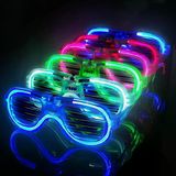 Glow Model 3 Farklı Fonksiyonlu Işıklı Panjur Parti Gözlüğü Karışık Renk 12 Adet P153034s8058