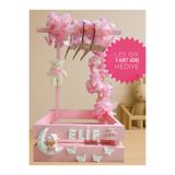 glow moon 40 Uçurma Sepeti / Kırk Uçurma Sepeti / Babyshower / Bebek Hediye Sepeti /teyze Sepeti/hala Sepeti